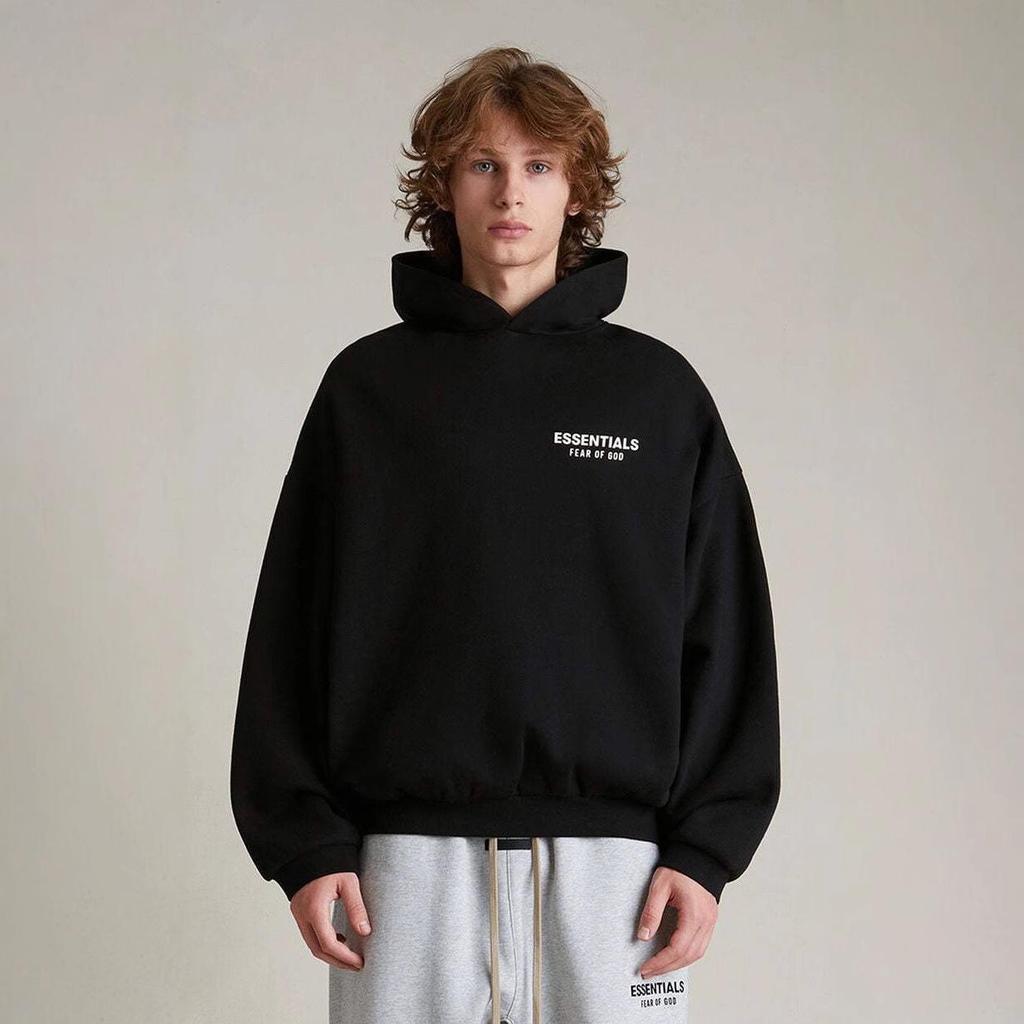 Auf Lager Saison 9 HERBST24 Schwerer Hoodie mit einfachem Aufdruck