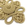 Elegant Handcraft Chinese Knot Buttons for Traditional Cheongsam Accessories Golden Buttons Fastener