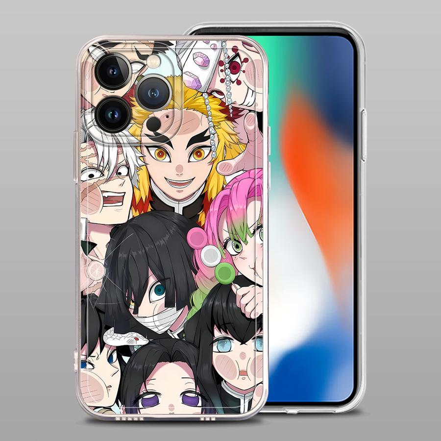 

Чехол для iPhone 17 Pro Max 11 XS Max 14 Plus 16 Air 12 Mini 13 Pro 15 XR 7 8 Мягкая крышка для телефона D-Demon S-Slayer Крутой iPhone 15 Pro