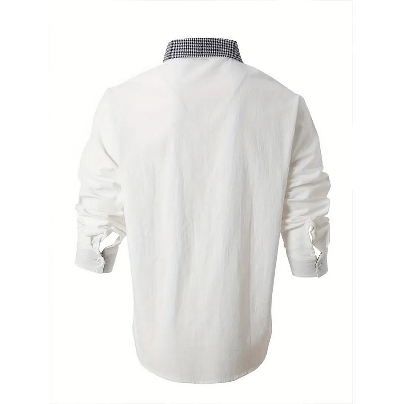 Men's Long Sleeved Spring and Autumn Button Up Shirt with 3D Digital Printing for Casual Daily Entertainment and Fashionable Design