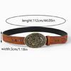 Girl Belt Cowgirl Embossed Waist Belt Rock and Roll Punk for Jeans Dress