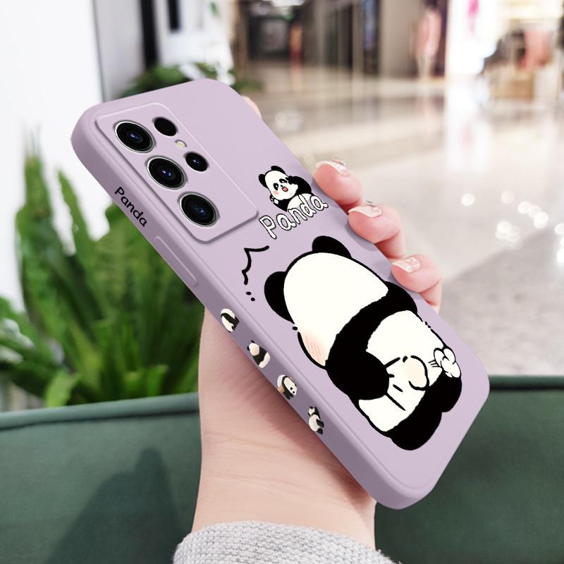 Tickle Panda Phone Case For Samsung Galaxy S26 Plus Ultra Silicone Cover