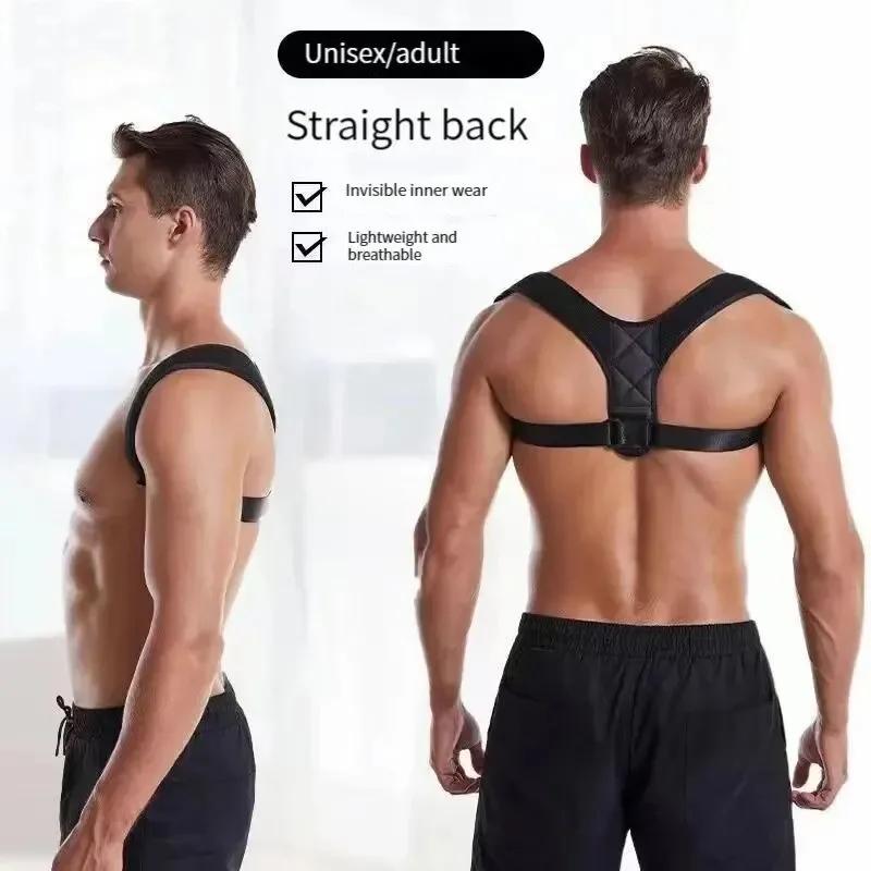 Back Posture Correction Belt Unisex Breathable Hunchback Prevention Comfortable Body Shaping Support
