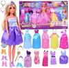 Jokomisiada Anlily Doll Mannequin Model + Large Set of 11 Princess Dresses and Accessories