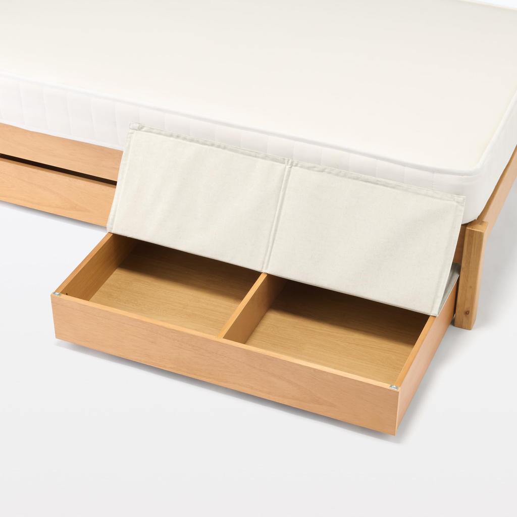MUJI Polyester Linen Storage Box Lid Clothing Storage Box Under-Bed (KA0OAA2A) - Case,