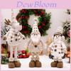 Encantadora Figurita de Muñeca Elástica de Estilo Europeo Para Navidad Muñeco de Nieve Reno y Decoración de Anciano