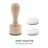 Wooden Handle Sponge Ink Pad DIY Coloring Tool Set