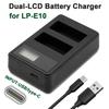 LP-E10 Dual-slot Camera Battery Charger Suitable for Canon EOsRebel T3,T5,T6,T7,EOS 1200D,EOS 1300D,EOS 2000D, EOS3000D Etc.