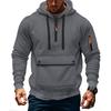 Trendy Innovative Sweatshirt Autumn and Winter Men's Fleece Loose Large Pocket Large Zipper Hoodie