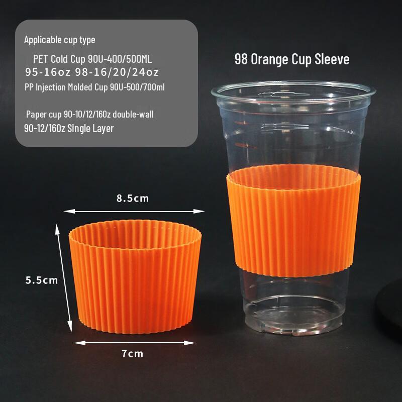 Hanyou Disposable Plastic Milk Tea Cup Sleeves
