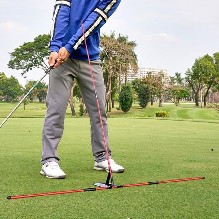Portable Golf Training Stick Sport Trainers Golf Swing Alignment Rod Swing Angles Adjustment Postures Correction Aid