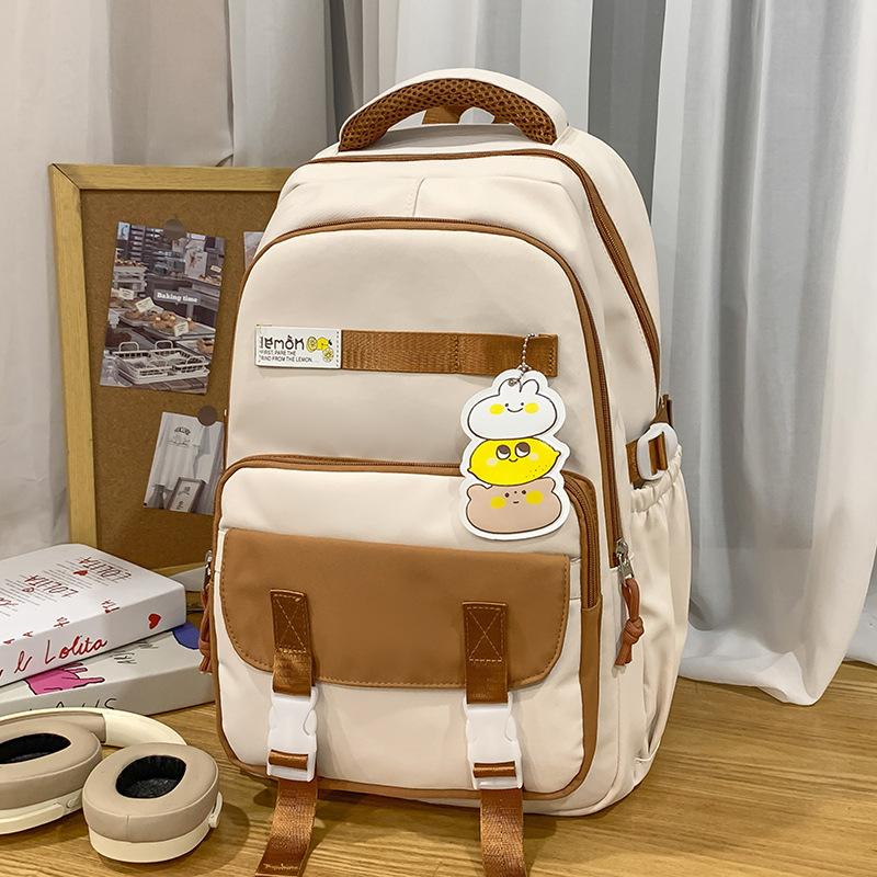 Schulranzen für Kinder, Grundschüler, Mädchen, Mittelschüler, Rucksack mit großer Kapazität und hochwertiger Patchwork-Optik