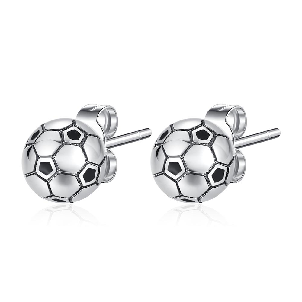 925 Sterling Silver Stud Earrings Set Circle/Zircon/Pearl/Daisy/Teardrop/Soccer Design Multi-Style Vintage Jewelry for Women