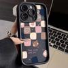 Square Bear Is Suitable for Apple 16 Phone Case 15plus, Matte 14 Silicone 13mini Protective Case 12promax