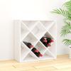 Day and Night - Day and Night Solid White Pine Wood Wine Rack 62x25x62 Cm