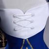 Game Fgo Linkage Honkai Star Rail Saber Cosplay Costume Blue White Women Dress Halloween Carnival Party Suit