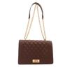 Pu Leather Retro Single Shoulder Bag With Chain Detail For Daily Use