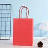 Candy Colorful Shopping Bags 10PCS Kraft Paper Gift Candy Bag Colored Hand-held Paper Bags Wedding Party Decoration Gift