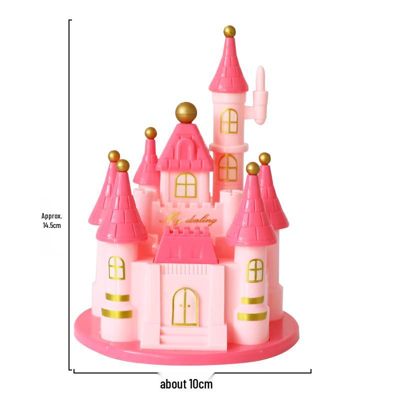Decorazione per Torta Castello delle Fiabe con Ornamenti di Principe e Principessa
