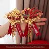 Dragon & Phoenix Wedding Corsage Set: 2 Corsages for Bride, Groom, & Parents
