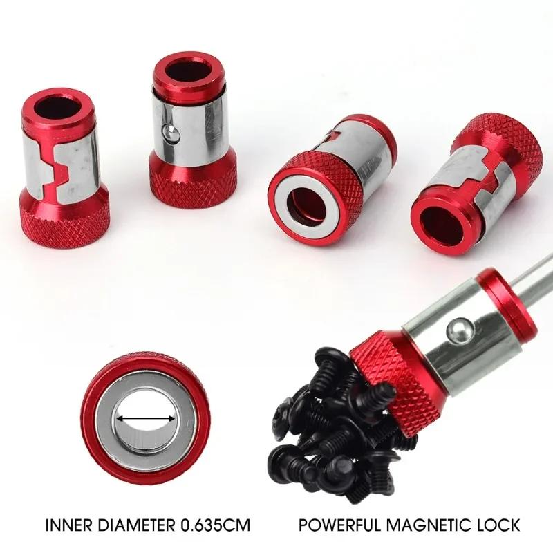 Magnetic Ring Screwdriver Bit Holders Cross Phillips Magnet Strong Magnetizer Removable Part Adapter Screw Driver Power Tools