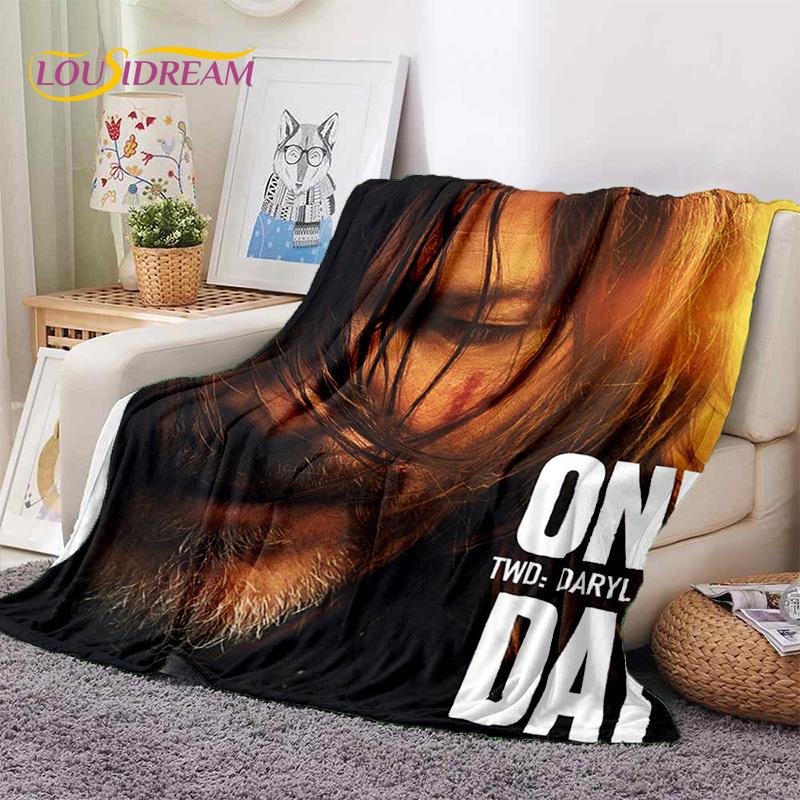 The Walking Dead Lincoln TWD Soft Blankets,Keep Warm Throw Blanket Comfortable Blanket for Picnic Beds Sofa Home Bedroom Gift