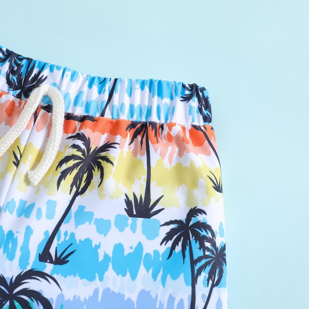 Jungen Badehose mit Schnürung und Cartoon-Print