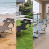 Comfortable Folding Sunbathing Lounger | Adjustable FourPosition Backrest, Outdoor with