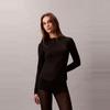 Calvin Klein Casual Running Fitness Slim Fit Zip Long Sleeve T-Shirt Women tops GWF5J404