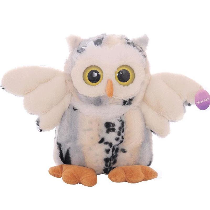 Плюшевая игрушка-кукла с изображением совы, плюшевая игрушка в виде птицы, ребенка, подарки на день рождения 20cm белый