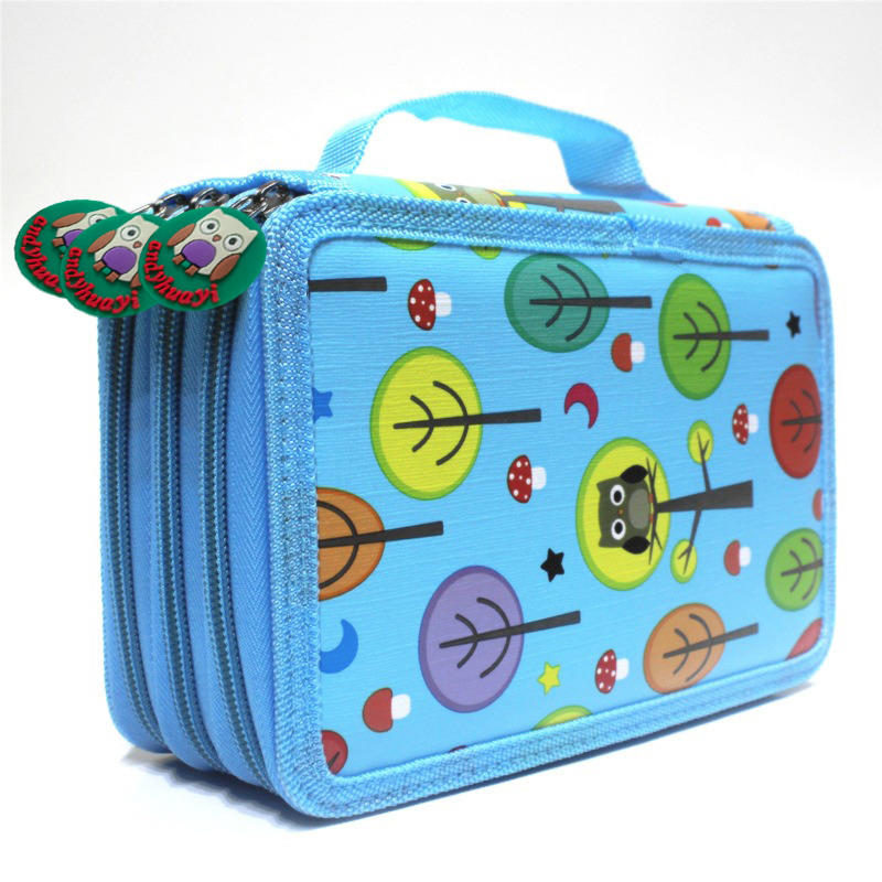 Mehrfachfach Bunt Studenten Bleistift Marker Etui Box Großes Fassungsvermögen Skizzenzeichnen Pinsel Schreibwaren Etui