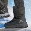 Winter New Thick Short Tube Cotton Boots Anti Slip Casual Men Snow Boots Plush Outdoor Hiking Shoes