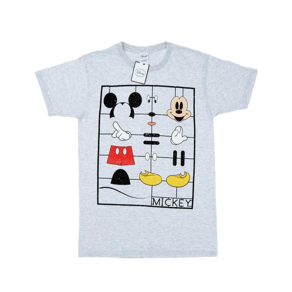 Disney Mens Mickey Mouse Construction Kit T-Shirt