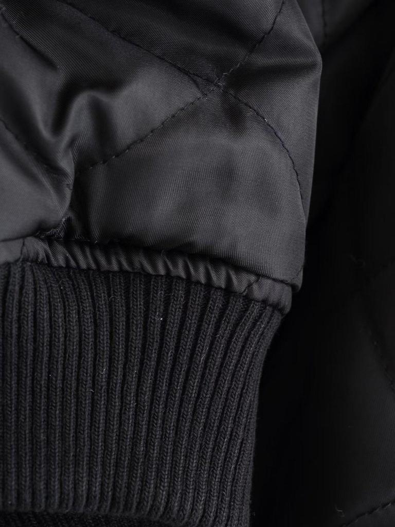 Autumn 2024 Women's European-American Style Washed Faux Leather Flight Jacket 6318223