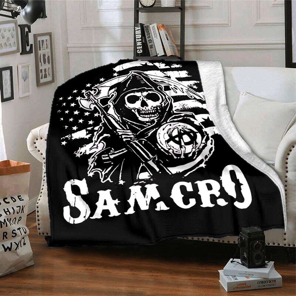 1pc dragon guitarThemed Blanket Soft Flannel All Season Cozy Throw with Bold Graphic Print, Travel, or Holiday Gift for Family & Friends