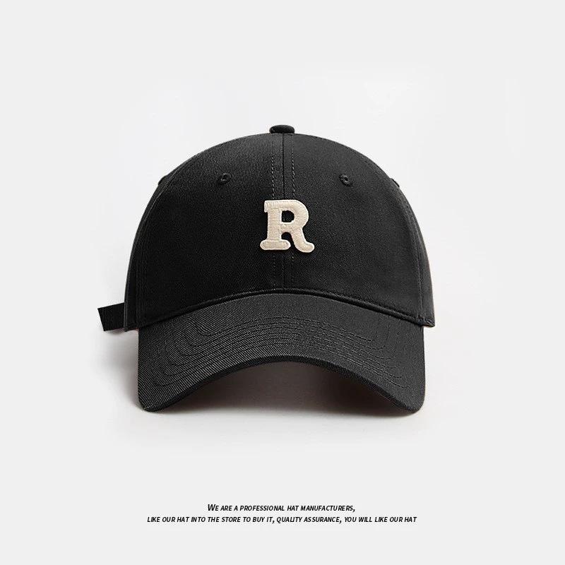 Peaked Cap Lady Lucky Simple Letters Japanese Baseball Cap Casual Versatile Show Small Face