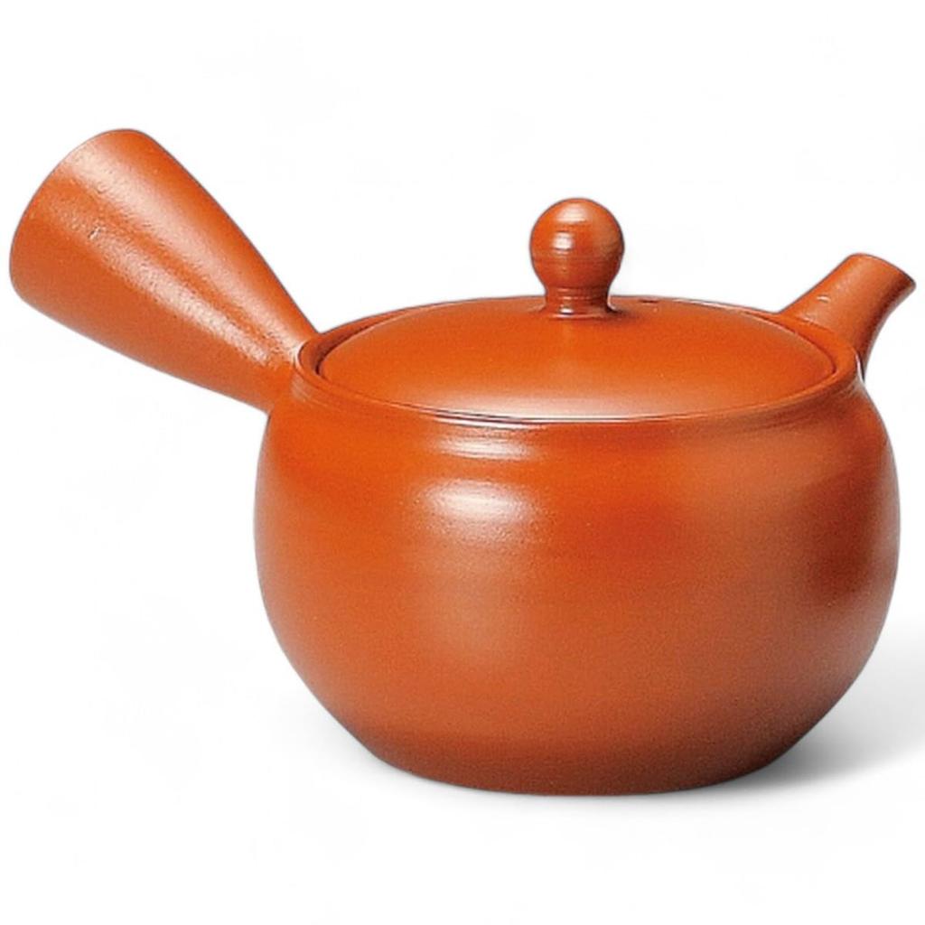 Tokoname Ware Green Tea Pot with Refreshing Mesh and Made in Japan J-kitchens Strainer, 350cc,