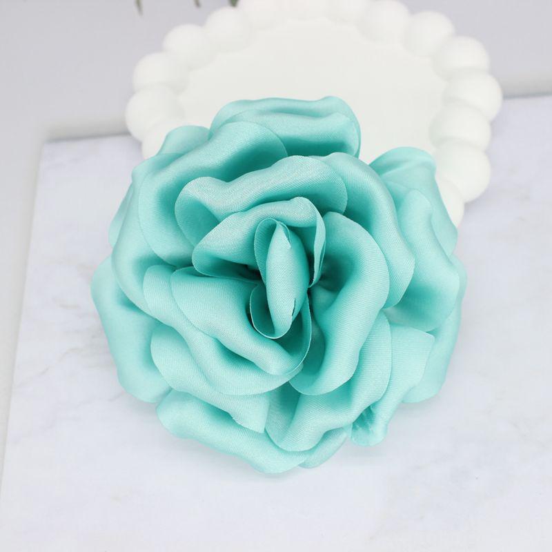 Elegant 3D Satin Fabric Brooch - Large Floral Pin for Sweaters and Suits (10cm)