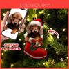 Entzückender Cartoon Roter Hund Auto Hängeornament Für Stilvolle Weihnachts-Heimdekoration