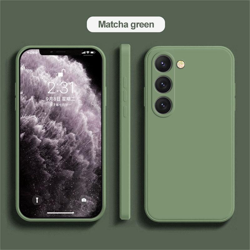 Silikonový kryt pro Samsung Galaxy S24 S23 S22 Ultra Plus, čtvercový, z tekutého silikonu, pro S24 S23 S22 Ultra Plus, S24Ultra, pouzdra na telefon S24