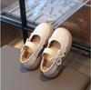 New Kids Mary Jane Shoes Spring Girls School Uniform Shoes Toddler Bow Decor Children Leather Shoes Non-Slip Platform Sole