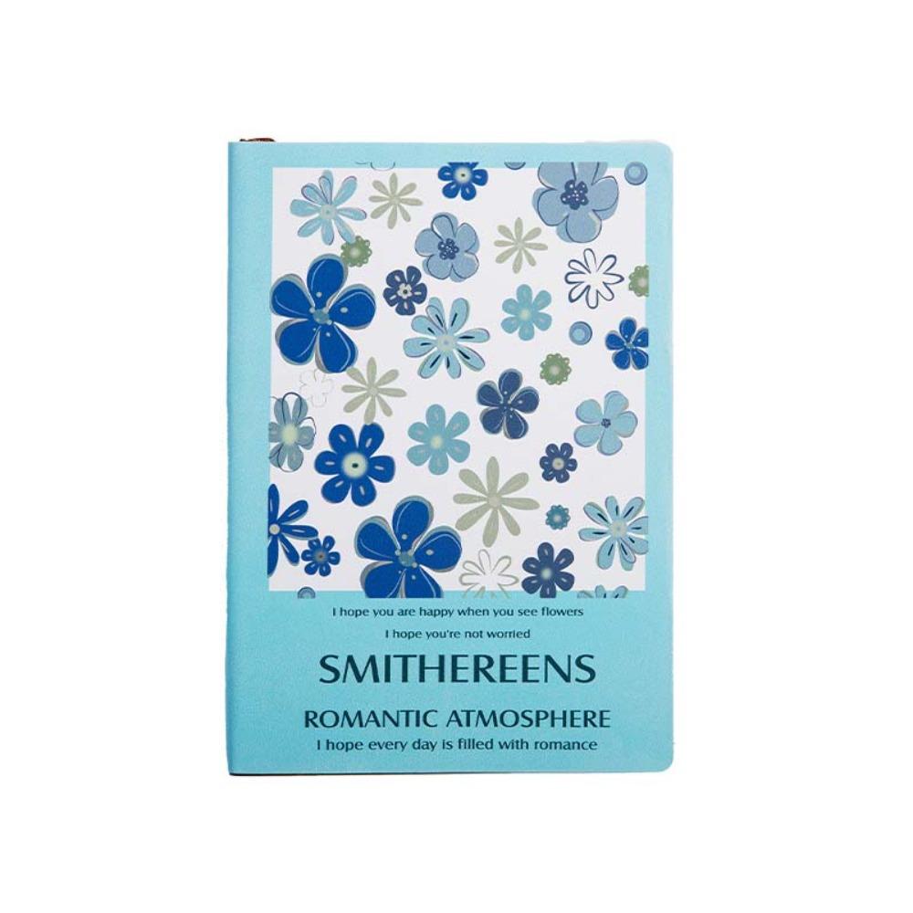 Утолщенный офисный журнал дневник блокнот милый классный в линейку блокнот цветочный блокнот студент синий