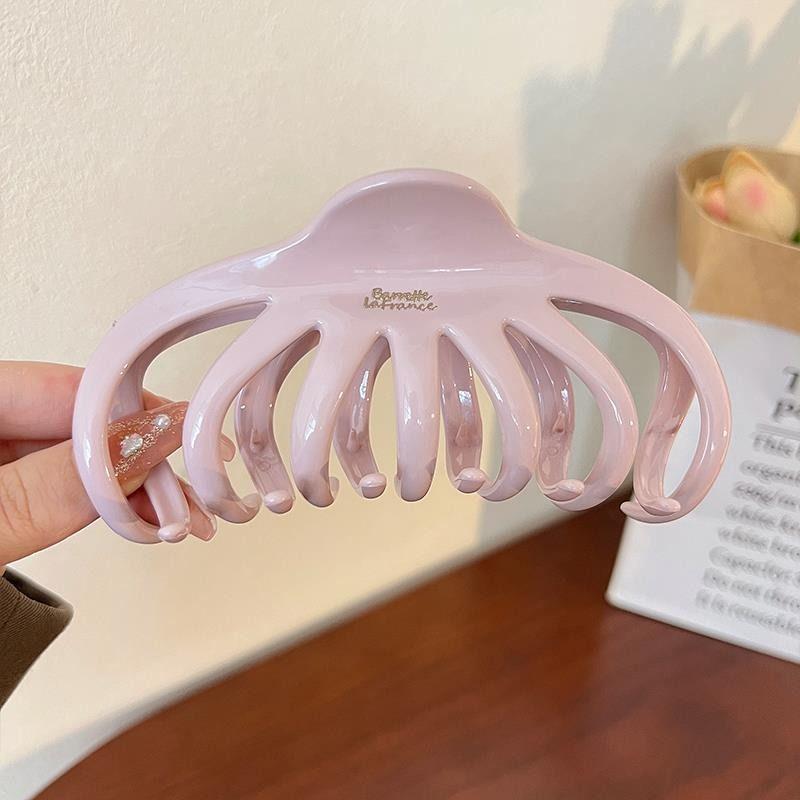 Elegant Large Hair Claw Clip for Thick Hair - High-End Korean Updo Shark Clip