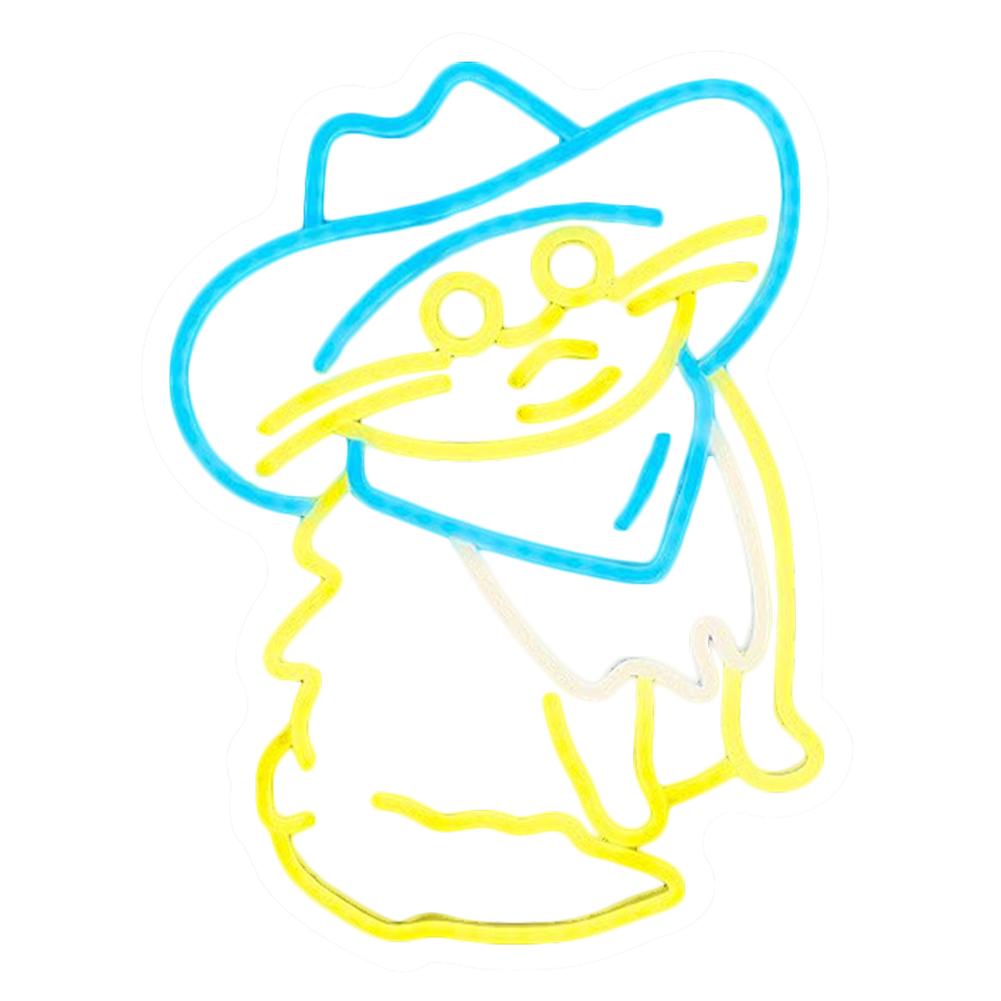 

Cowboy Neon Sign USB Powered Neon Light Dimmable Light Up Sign for Wall Decor LED Sign for Bedroom Living Room Birthday Party