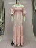 2025 Spring/Summer European & American Women's One-Shoulder Floral Long Fairy Dress