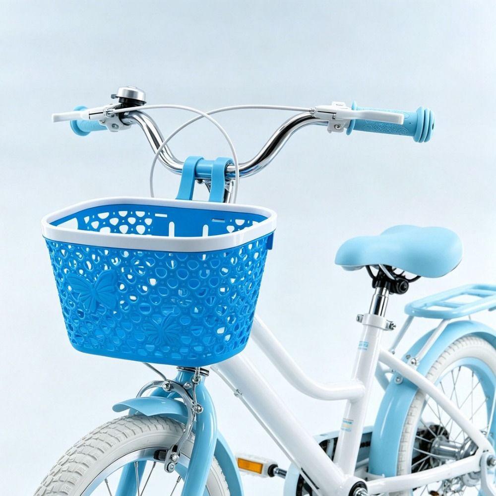 12/14/16/18/20 inches Universal Children Kids Bicycle Basket 7 Colors Front Handle Carrier