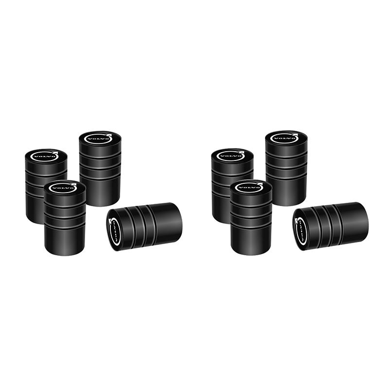 For Volvo ew14/8Pcs Aluminum Alloy Car Tire Valve Covers Dustproof Caps For Volvo ES90 EC40 EX40 EM90 XC90 V90 V60 XC60 V40 S80 S60 S90 C40 X