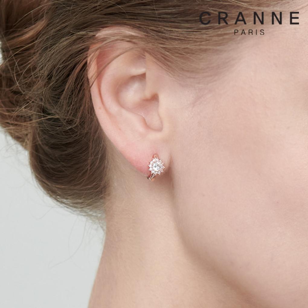 14K Flower One-Touch Earrings (Gold Filled) C24EGF104