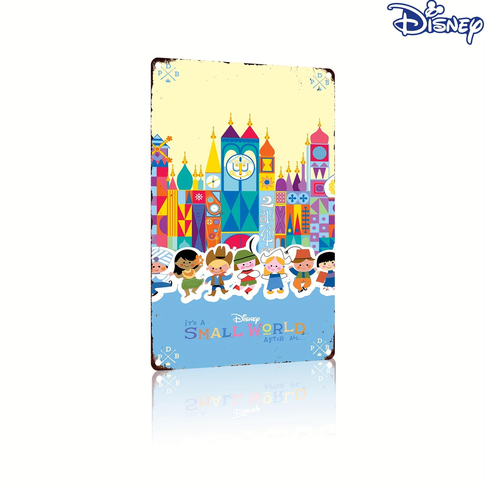 

1pc Disney S It S a Small World Vintage Metal Tin Sign, 20.32x30.48 cm, Colorful Art Print, Durable Wall Hanging Decorative Plaq 20x30cm（7.8x11.8inch）