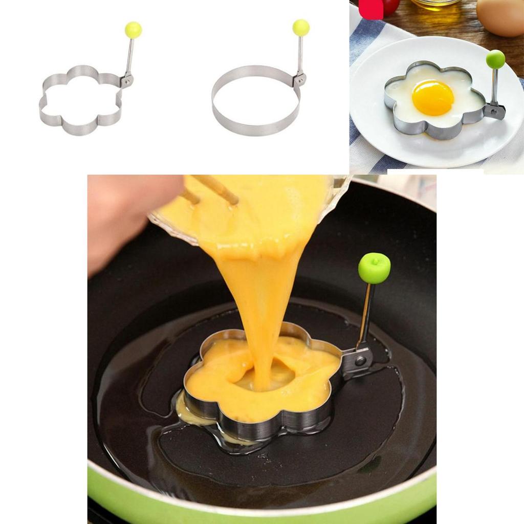 Round Egg Frying Mold Dishwasher Safe Stainless Steel Nonstick Ring For Perfect Sunny Side Up Eggs